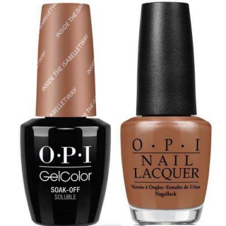 OPI GelColor And Nail Lacquer, W67, Inside The Isabelletway, 0.5oz